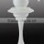 Simple Saucer Shape Fiber Glass Water Fountain With Led Ball