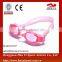 Adjustable safety silicone durable oem printed logo swimming goggles