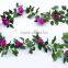 16 flower heads artificial rose flower garland for wedding