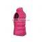 2016 New Design Rose Red Down Vest LOGO Made