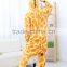 flannel cartoon adult animal jumpsuit animal pajamas jumpsuit giraffe design