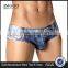 Popular OEM Jeans Sexy Print Male Underwear Boxer Vivid Sublimation Mens Slik Soft Briefs