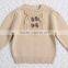 Korean style bowknot decorated pullover sweater girl cotton knitting clothing