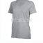 Ladies short sleeve gym wear 100% cotton clothes for women v neck design breathable tshirts