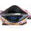 Black Women Nylon Full Color Printed Satchel