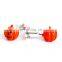 Novelty Halloween pumpkin design cufflinks