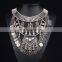 Women Bijoux Major Suit Flowers Rhinestone Vintage Crystal Jewelry Necklace
