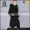 America clothing detachable fur collar long coat