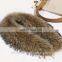 Factory wholesale detachable real fox fur and raccoon fur big collar for coat