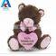 small size classical brown plush teddy bear toys with scarf