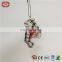 Tiny grid fabric sitting knotted lovely decoration keychain toy