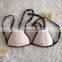 Sexy Women's Neoprene Halter Triangle Bikini Push-Up Swimsuit Swimwear