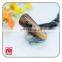 Normal 4-5CM 2 Holes Brown Imitation Horn Color Polyester Resin Coat Toggle Button Has Rope And Leather
