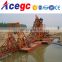 Bucket chain wheel sand/gold dredging boat for sale