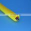 Underwater neutral buoyant cable fiber optic ROV tether with high tension