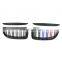 A Pair M Color Gloss Black Double Slat Sport Kidney Grille Grill For BMW E90 E91 323i 325i 328i 330i 335i Facelift 2005-2008