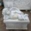 Open Wings Serene Baby Angel White Headstones