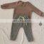 Baby  Ribbed Baby kids Bodysuits Belted long Pants Baby Clothing