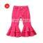 Tie-dye Girl bell bottom pants Kids Children ripped hole denim pant Baby Girl Fashion trousers long pant double single decker