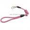 durable high elastic nylon material dog rope leash with safe handle