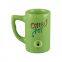 green color creative smoker  pipe coffee mug advertising gift mug tobacco pipe coffee tea cup