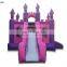 inflatable purple hippo ping bouncer house bouncy castle with water slide