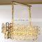 2020 lamp teardrop-shaped black metal crystal pendant chandelier lamp