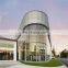 8mm 10mm 12mm clear curved safety tempered glass for building house