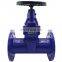 Bundor Resilient Seat gate valve Flanged Ends dn100 pn16  handwheel Non ring stem soft seal gate valve