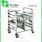 Factory Price High quality metal hotel room service trolleys , cleaning service trolley , rack trolley