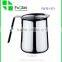 High Quality Dinkware insulated Stainless Steel Steaming Frothing Pitcher Milk Jug with lid