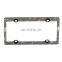 Seven-Row Rhinestones Stainless Steel License Plate Frame