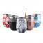 Wholesale Colorful 12oz Wine Tumbler Double Wall Insulated Wine Cup Thermal Tumbler with lid and straw