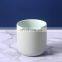 custom nordic cylinder small luxury decorative matte color empty geometric ceramic candle candle jar with lid
