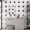 Small tiles black and white 300 * 300 lattice retro balcony bathroom kitchen tiles