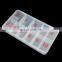 High Quality 1000PCS Plastic Clear Half Transparent Nail Art Tips Cell Empty Nail Tip Storage Box Case Manicure Tool With Number