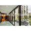 Aluminum Black Frame Barn Door Glass Sliding