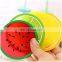 Hot selling Fruit Shape PVC Kitchen Accessories Cup Pad, Colorful Unique Slice Silicone Drink Cup Mat