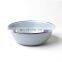 Custom turkish disposable white enamel metal cereal fruit soup bowl with handles