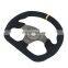 Racing Rally Sport Flat Drift sim Steering Wheel Suede Leather 325mm Black Pro