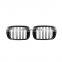 high guality car front grilles For BMW X3 X4 G01 G02  bright black front grille