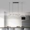 Nordic Line LED Chandelier Creative Decor Hanging Lamp Simple Restaurant Decoration Ceiling Pendant Light