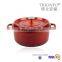 Hot sale Trionfo cast iron red casserole enamel pot