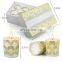 Newly designed Embossed electroplated glass jar scented candle home decoration soy wax essential oil scented candle set