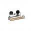 Bamboo Bathroom Rectangle Shower Rack with Easy-loc Suction Wall Mounted bathroom Basket Shelf for Bathroom