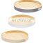 Many Color For Choosing Spun Round Bamboo Tray Lacquer Outsite Serving Tray