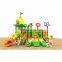 Plastic slide outdoor commercial outdoor playground equipment playground