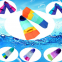 Swimming fins freestyle silicone short fins children's diving frog shoes training equipment wholesale silicone frog shoes