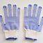 PVC dotted Knitted Cotton gloves safety hand protective gloves