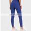 Custom Logo Wholesale Ribbed High Stretch Gym Yoga Fitness Tights Workout Running Training Sports Wear Legging Pants For Women